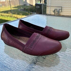 Rockport Cobb Hill GIGI CH Slip On Mule Red Flat